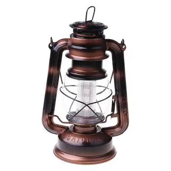 Vintage LED Lâmpada de Lanterna de Poupança de Energia Portátil Lanterna com Gancho de Suspensão para Acampar ao ar livre Dropship