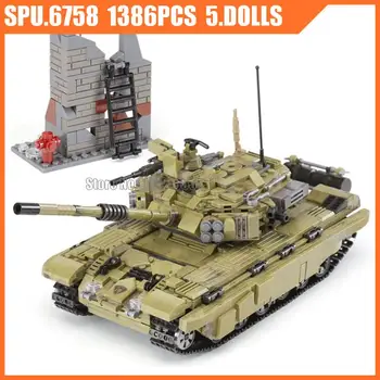 Xb06015 1386pcs Militar, O Escorpião Tanque Tiger Arma do Exército Menino Prédio Bloco 5 Soldados de Brinquedo de Tijolo