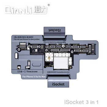 Qianli iSocket para iPhone X XS XSMAX Placa Lógica, a Função de Diagnóstico Rápido Testador de Telefone de Reparação de placa-Mãe de Qualidade Teste de Fixação
